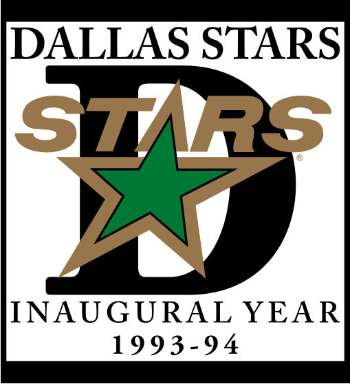 Dallas Stars 1993 94 Anniversary Logo vinyl decal